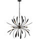 Dahlia 6 Light 32.7 inch Black Chandelier Ceiling Light