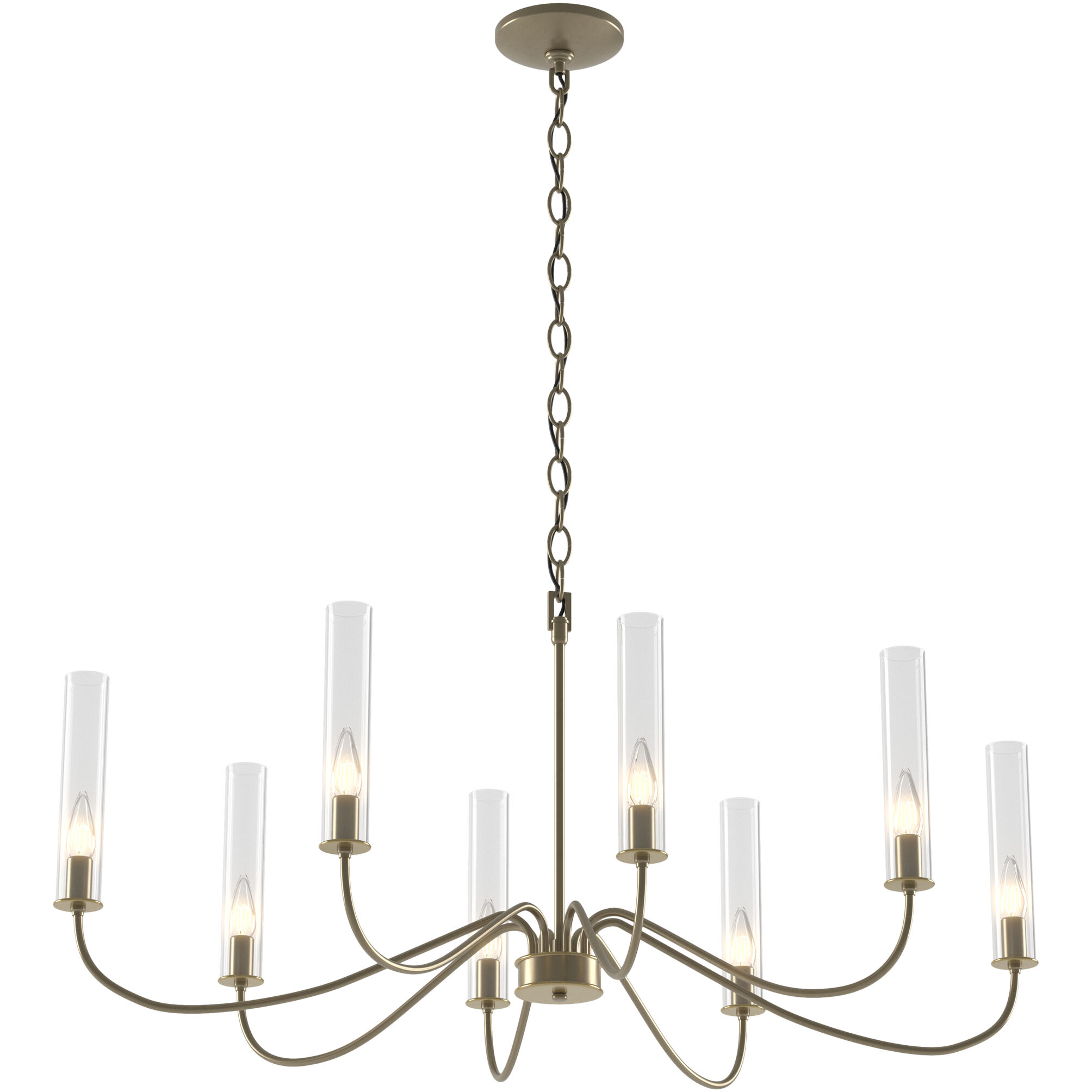 Grace 8 Light 23.7 inch Soft Gold Chandelier Ceiling Light