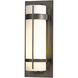 Banded 1 Light 25.9 inch Coastal Dark Smoke Outdoor Sconce, Extra Large