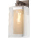 Polaris 1 Light 16.4 inch Coastal Bronze and Coastal Silver Outdoor Sconce, Large