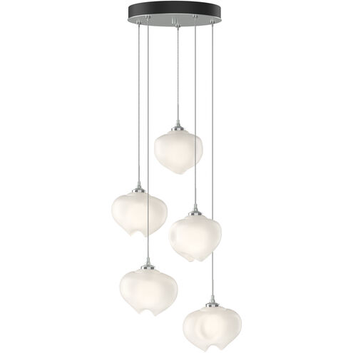 Ume 5 Light 16.6 inch Vintage Platinum Pendant Ceiling Light in Frosted