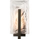 Arc 1 Light 20.8 inch Coastal Burnished Steel Outdoor Wall Sconce