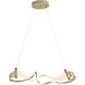 Zephyr LED 38.5 inch Soft Gold Pendant Ceiling Light