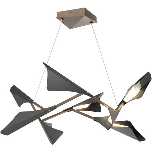 Plume LED 37.6 inch Ink and Black Pendant Ceiling Light