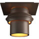 Twilight 1 Light 6 inch Coastal Bronze Outdoor Semi-Flush, Small
