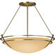 Presidio Tryne 3 Light 28.6 inch Modern Brass Semi-Flush Ceiling Light in Sand, Large