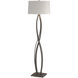 Almost Infinity 59.5 inch 150 watt Natural Iron Floor Lamp Portable Light in Flax