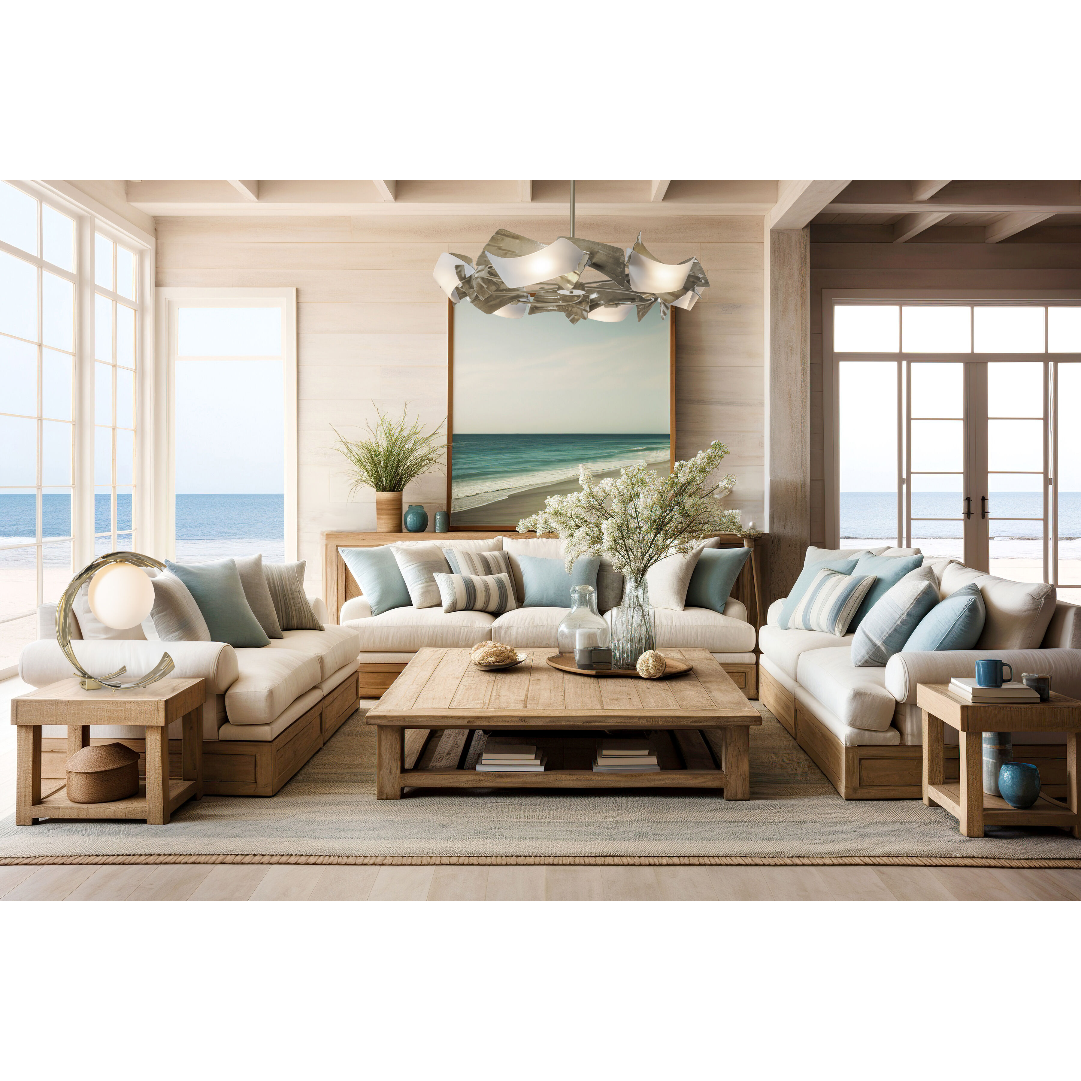 Crest 6 Light 37.8 inch Soft Gold Circular Pendant Ceiling Light