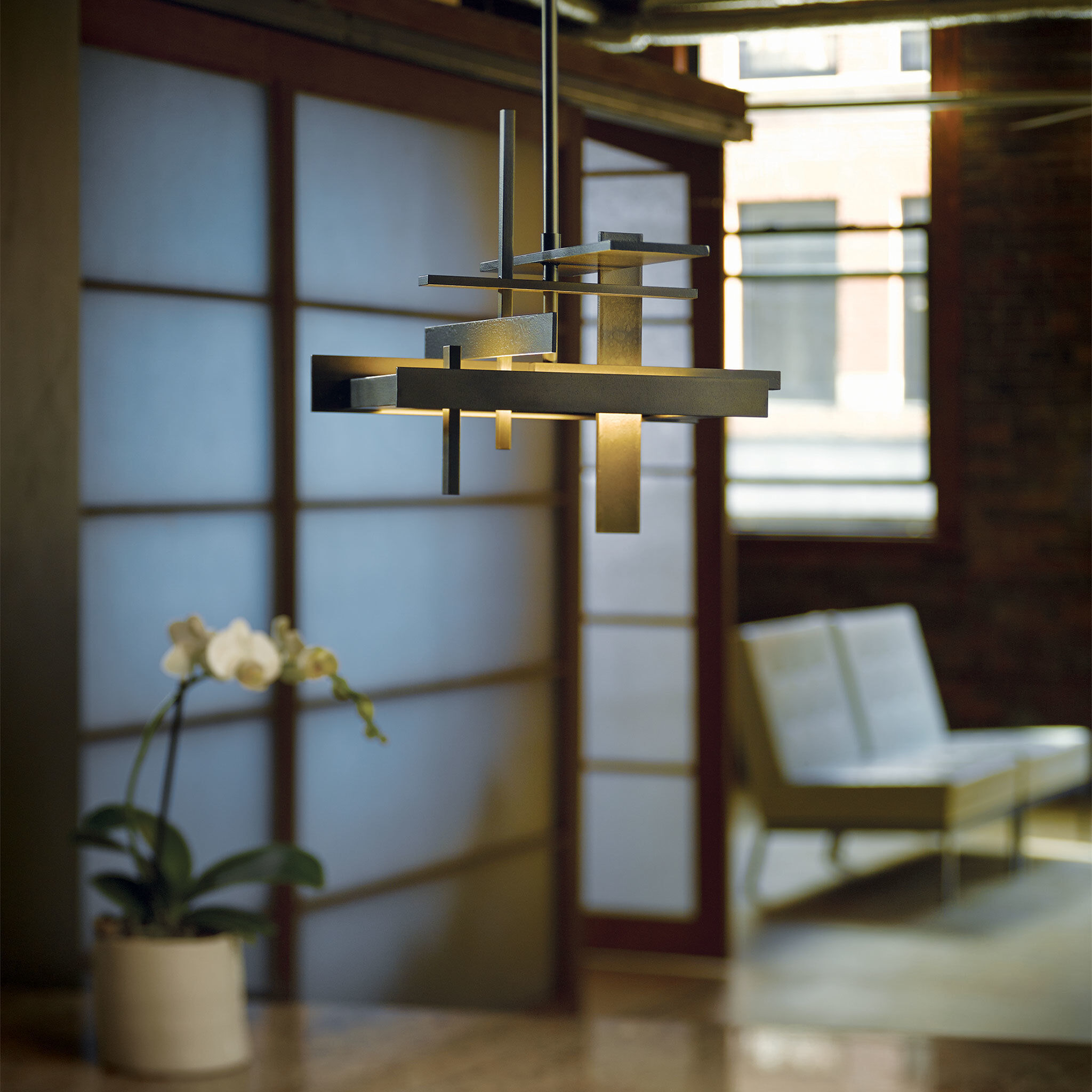Planar LED 10.6 inch Vintage Platinum Pendant Ceiling Light, Small - Open Box