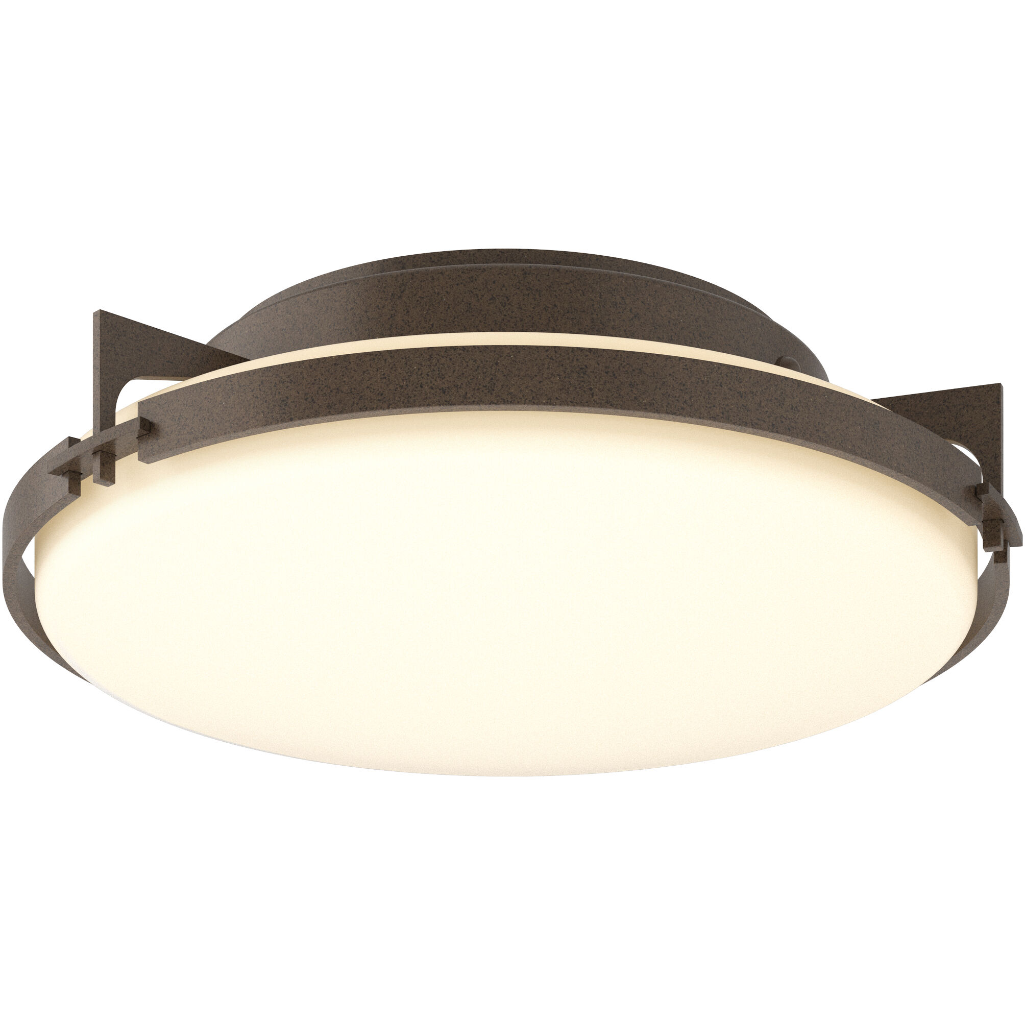 Metra 2 Light 14.2 inch Bronze Flush Mount Ceiling Light