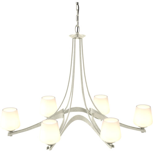 Ribbon 6 Light 38.5 inch Sterling Chandelier Ceiling Light, Oval