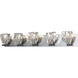 Gatsby 5 Light 36.5 inch Vintage Platinum Bath Sconce Wall Light
