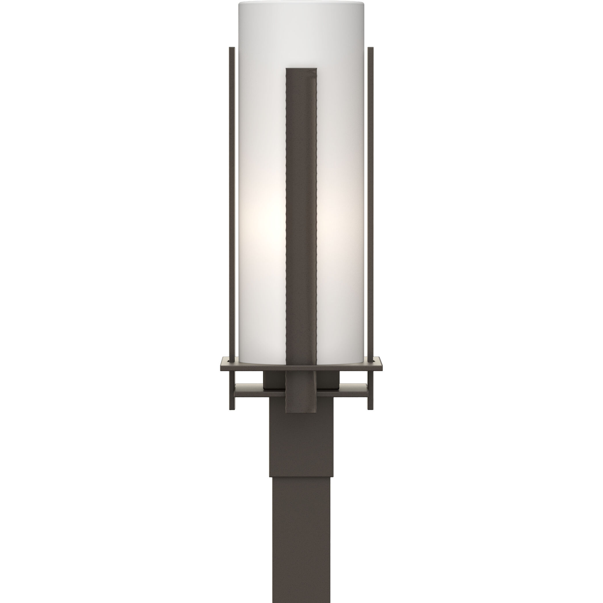 Forged Vertical Bars 1 Light 22.25 inch Coastal Dark Smoke Outdoor Post Light