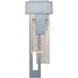 Rainfall LED 18.9 inch Coastal Burnished Steel Outdoor Sconce, Left