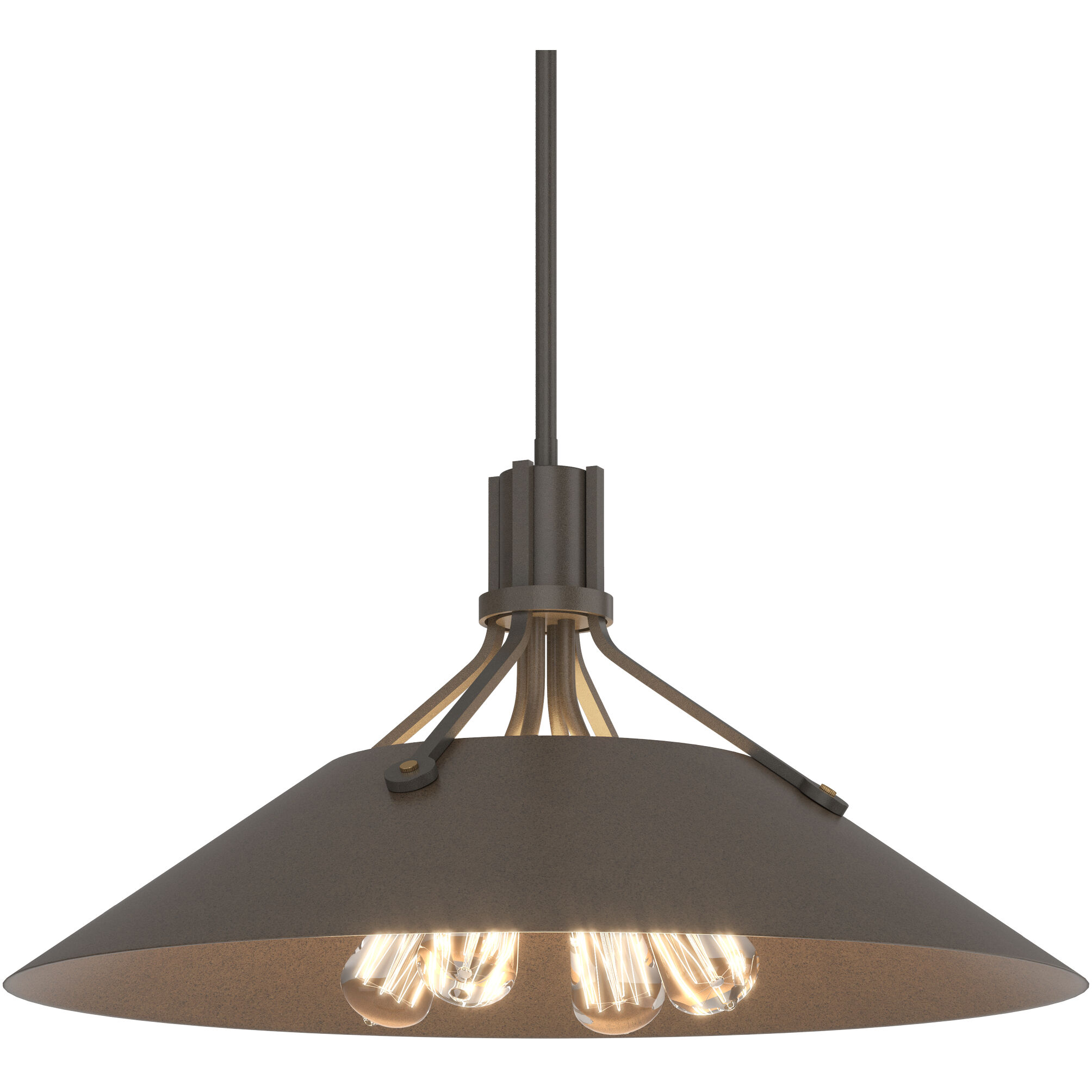 Henry 4 Light 23.1 inch Dark Smoke and Bronze Pendant Ceiling Light in Dark Smoke/Bronze