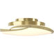 Flora LED 24.1 inch Modern Brass Flush Mount Ceiling Light