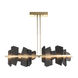 Ardesia Linear Pendant Ceiling Light in Ink