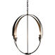 Cirque 4 Light 25.3 inch Dark Smoke Chandelier Ceiling Light, Large