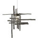 Hubbardton Forge Tura 1 Light 16.4 inch Natural Iron Mini Pendant Ceiling Light 161184-1004 - Open Box