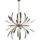 Dahlia 10 Light 48.9 inch Bronze Chandelier Ceiling Light, Large