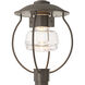 Mason 1 Light 17 inch Coastal Dark Smoke Outdoor Post Light