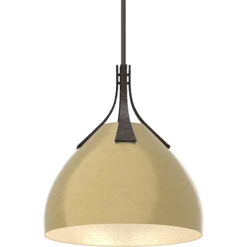 Summit 1 Light 12.8 inch Oil Rubbed Bronze and Modern Brass Pendant Ceiling Light in Oil Rubbed Bronze/Modern Brass