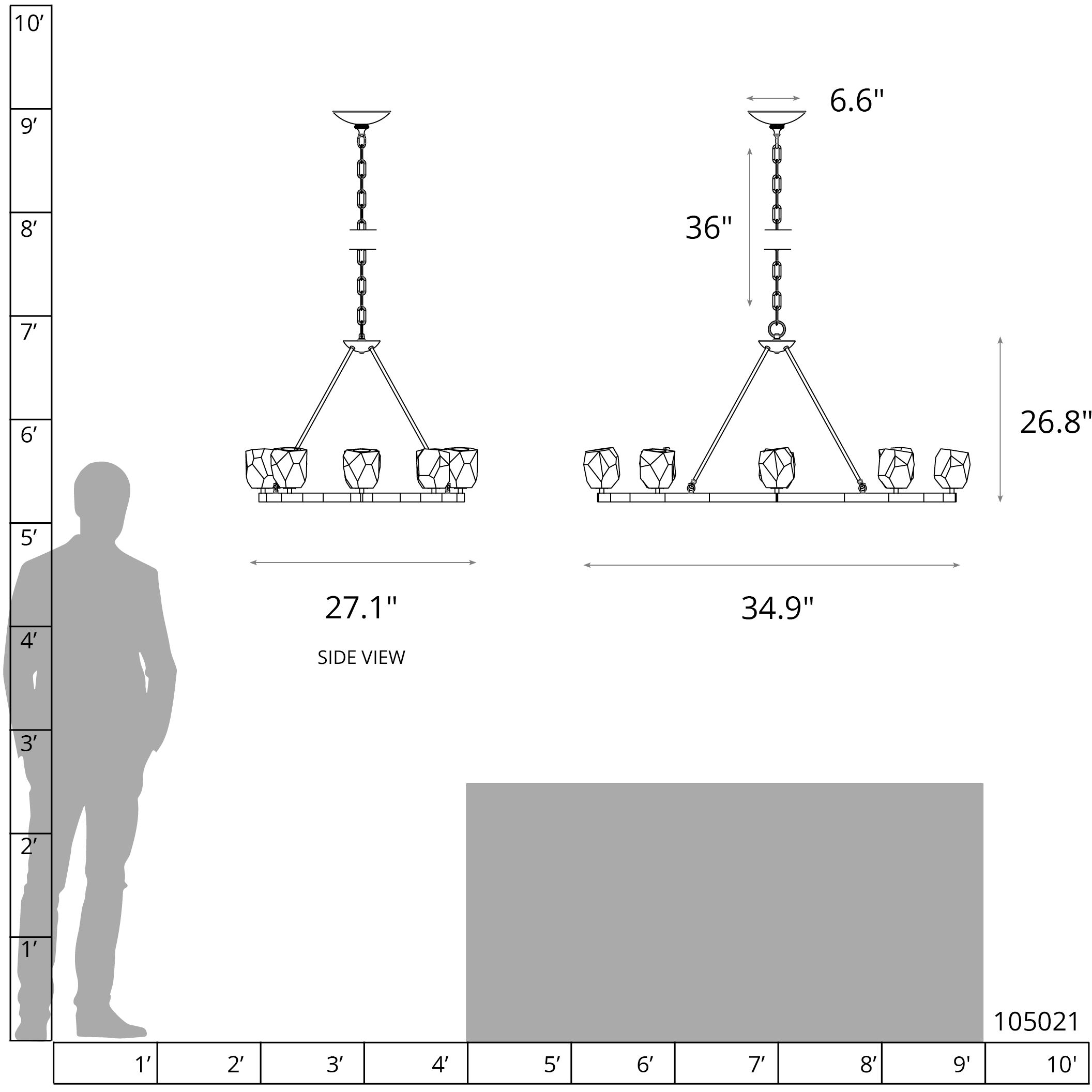 Gatsby 8 Light 45.3 inch Modern Brass Chandelier Ceiling Light