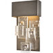 Fusion Sconce Wall Light in Dark Smoke, Small