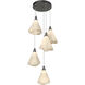 Mobius 5 Light 17.3 inch Natural Iron Pendant Ceiling Light