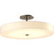 Disq LED 23 inch Soft Gold Semi-Flush Ceiling Light, Large
