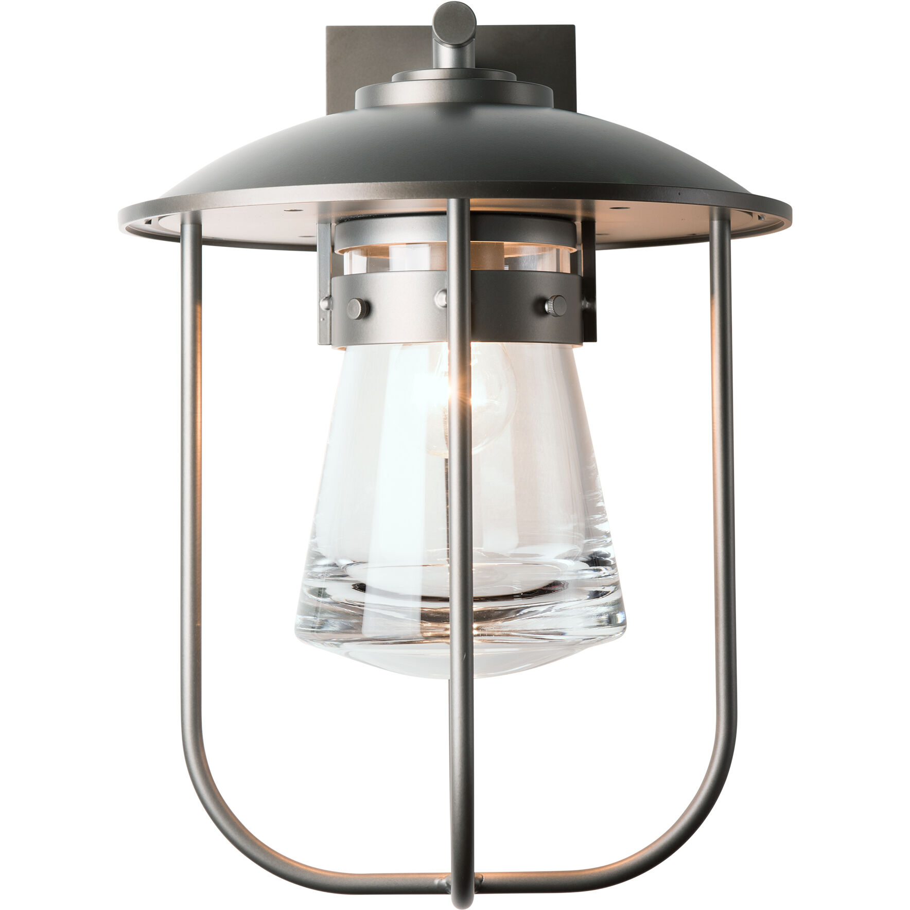 Erlenmeyer 1 Light 16.4 inch Coastal Dark Smoke Outdoor Sconce, Large