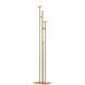 Rook 65.8 inch 100 watt Modern Brass Twin Floor Lamp Portable Light