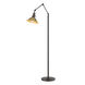 Henry 60.8 inch 60 watt Oil Rubbed Bronze and Modern Brass Swing Arm Floor Lamp Portable Light in Oil Rubbed Bronze/Modern Brass