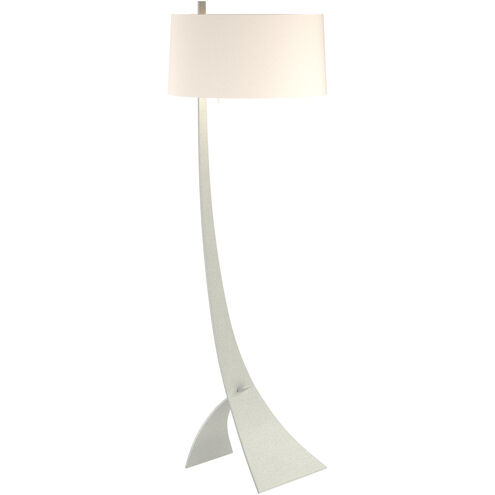 Stasis 58.5 inch 150 watt Vintage Platinum Floor Lamp Portable Light in Flax