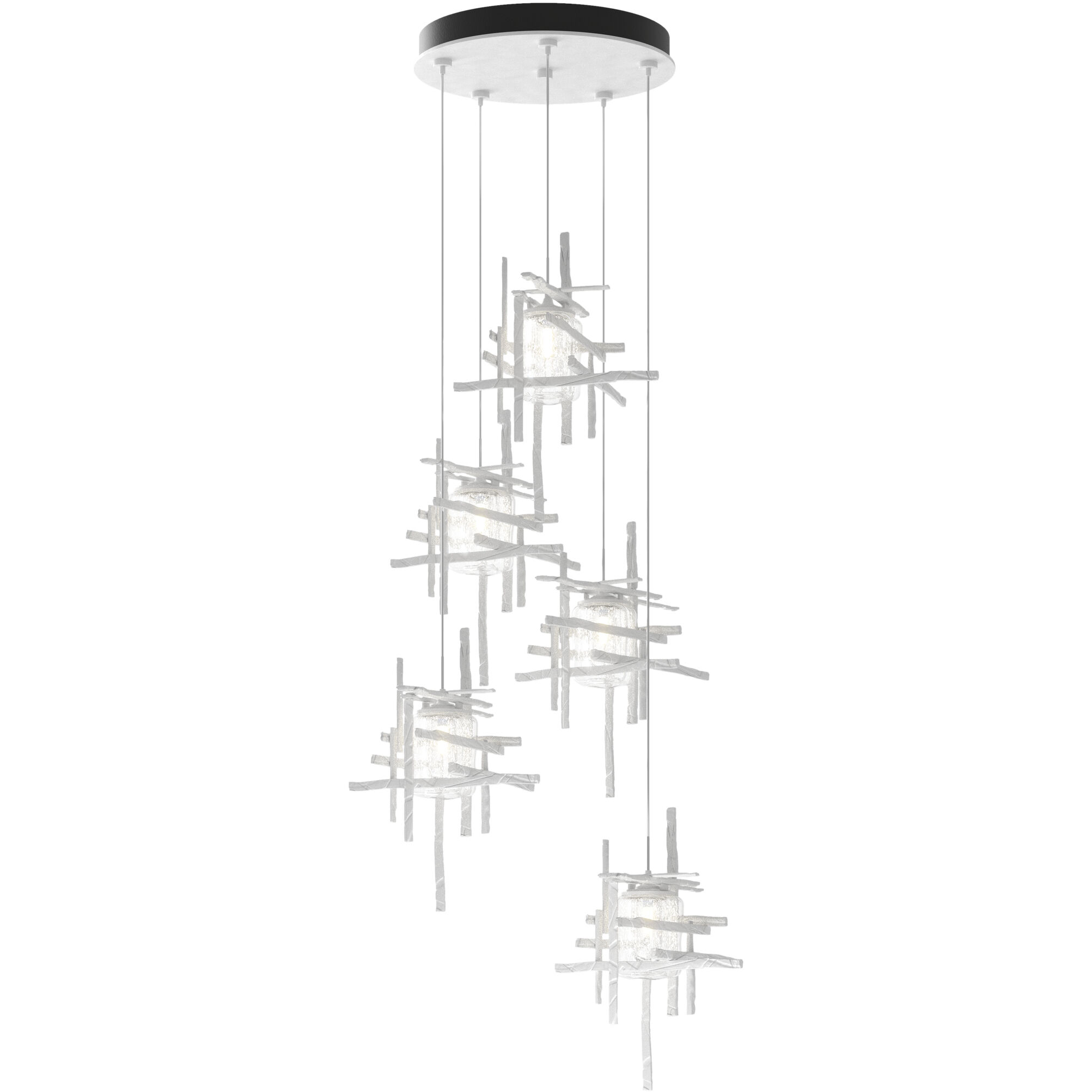 Tura 5 Light 27.3 inch White Pendant Ceiling Light