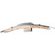 Glissade LED 30 inch Sterling Bath Sconce Wall Light