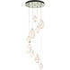 Chrysalis 9 Light 20.5 inch Sterling Pendant Ceiling Light in White Crystal, Standard