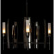 Passage 5 Light 30.3 inch Ink Circular Pendant Ceiling Light in Frosted