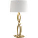 Almost Infinity 31 inch 150 watt Modern Brass Table Lamp Portable Light in Natural Anna, Tall