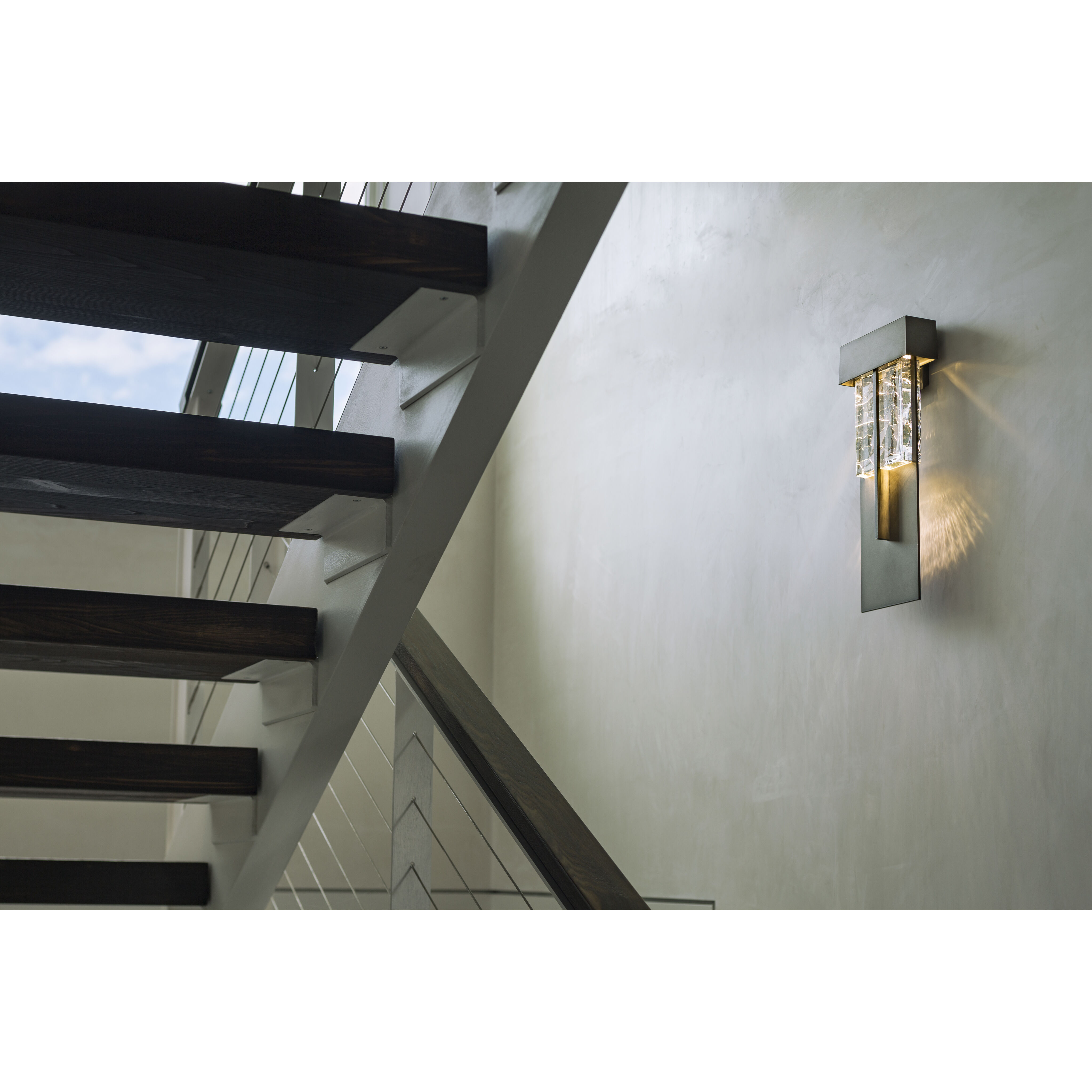 Shard LED 20.9 inch Coastal Bronze Outdoor Sconce, XL