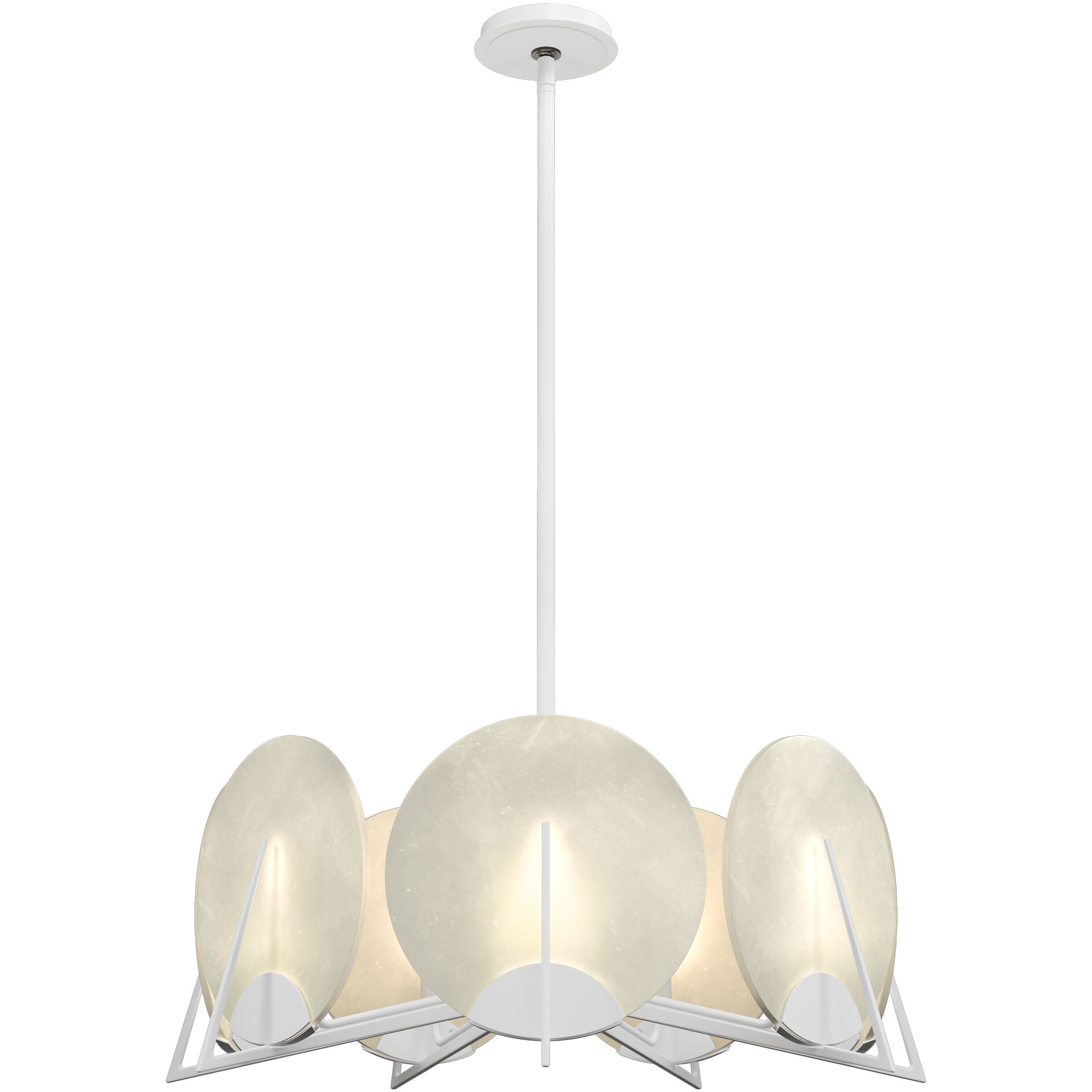 Callisto 7 Light 28.1 inch White Pendant Ceiling Light