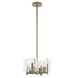 Arc 4 Light 13.5 inch Soft Gold Semi-Flush/Pendant Ceiling Light