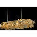 Brutus 6 Light 63 inch Modern Brass Pendant Ceiling Light, Large