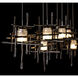 Tura 7 Light 53.6 inch Dark Smoke Pendant Ceiling Light, Rectangular