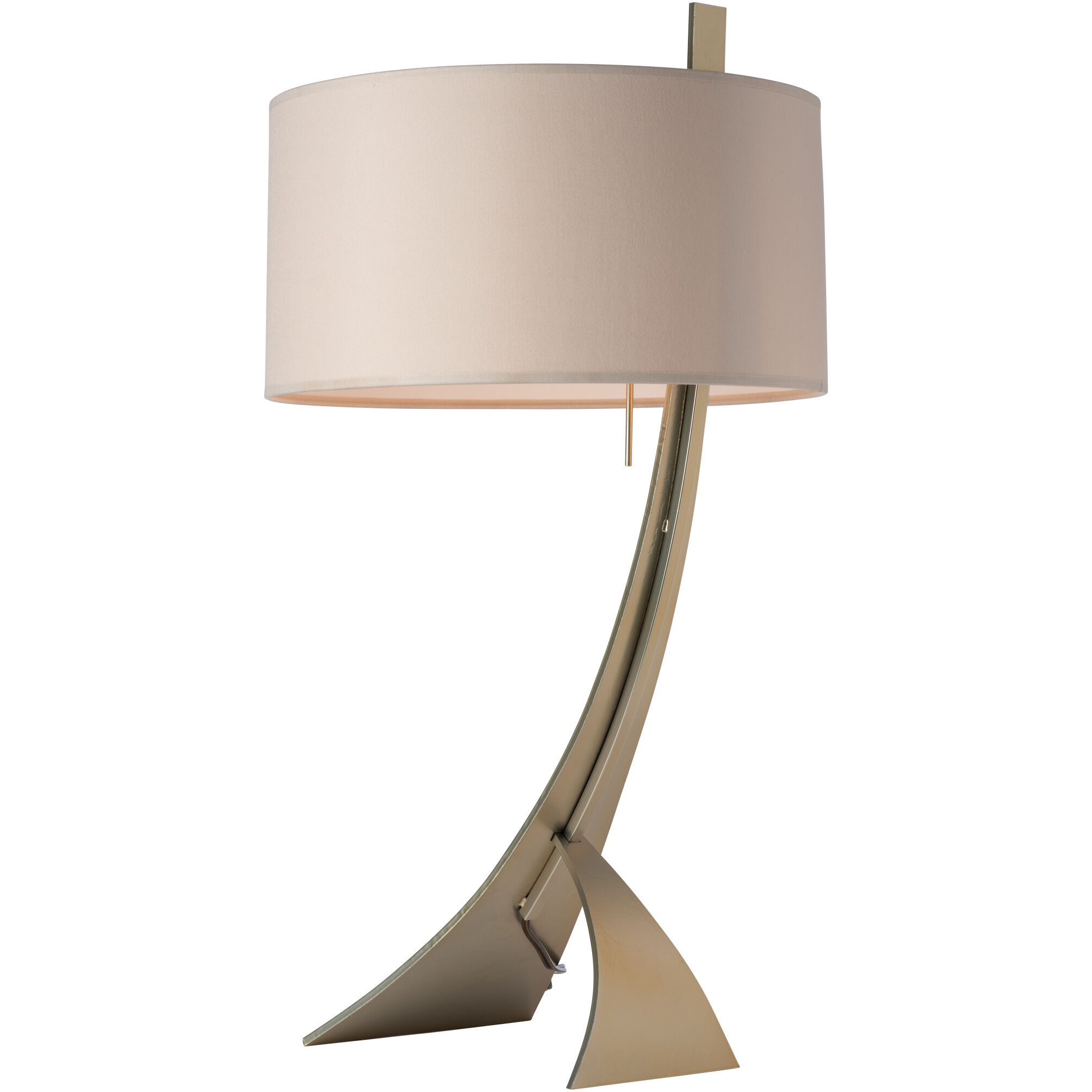 Stasis 28.3 inch 150 watt Modern Brass Table Lamp Portable Light in Flax