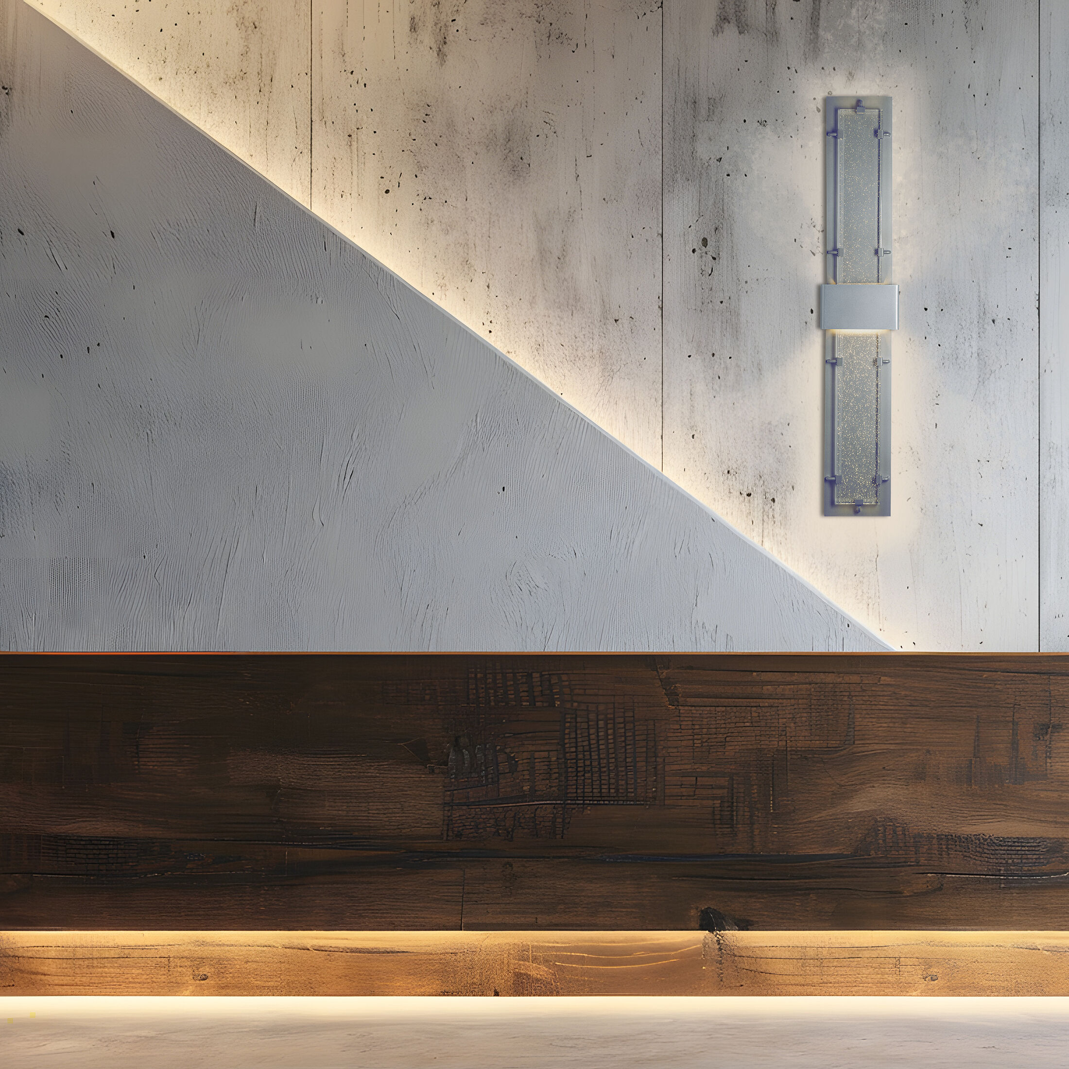 Ursa LED 50.8 inch Coastal Burnished Steel Outdoor Sconce, Double-Large