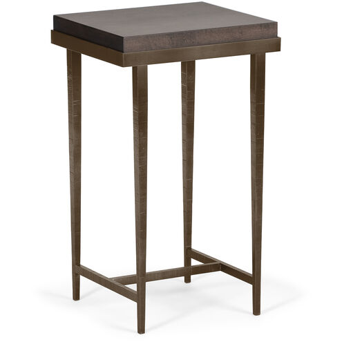 Wick 27 X 16 inch Bronze Side Table in Maple Espresso