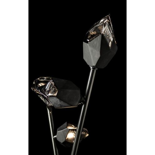 Chrysalis 74.4 inch 5 watt Ink Floor Lamp Portable Light in Black Crystal