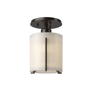 Exos Round 1 Light 6 inch Oil Rubbed Bronze Semi-Flush Ceiling Light, Round