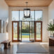 Summit 4 Light 22.6 inch Black Hanging Lantern Ceiling Light in Frosted